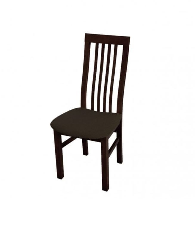 Veneti Jedálenská stolička MOVILE 27 - orech / tmavá hnedá 1
